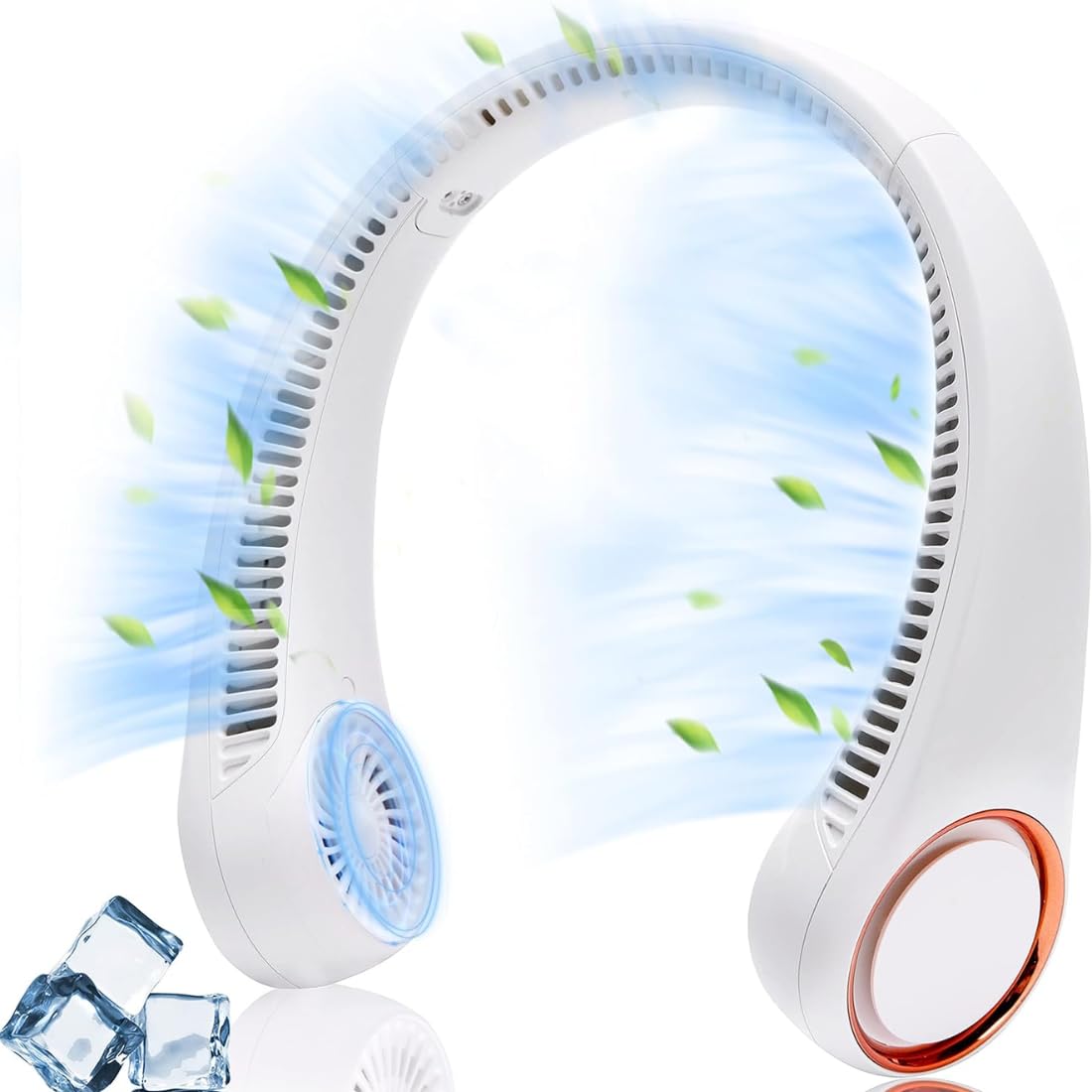Maizic Smarthome Portable Personal Neck Fan, USB Rechargeable Hands Free Bladeless Fan with 3 Wind Speeds USB Fan (White) (B0D54DYJQL) Amazon Price History, Amazon Price Tracker