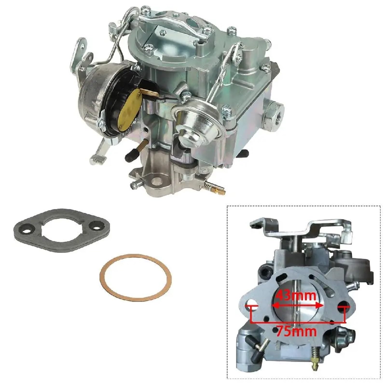 Carburatore automobilistico Carburatore per auto a 1 barile con termostato per dell'aria per Chevrolet per GMC L6 Eingines-4.1L 250 4.8L 292 7043017,7047314,17054303,17054228