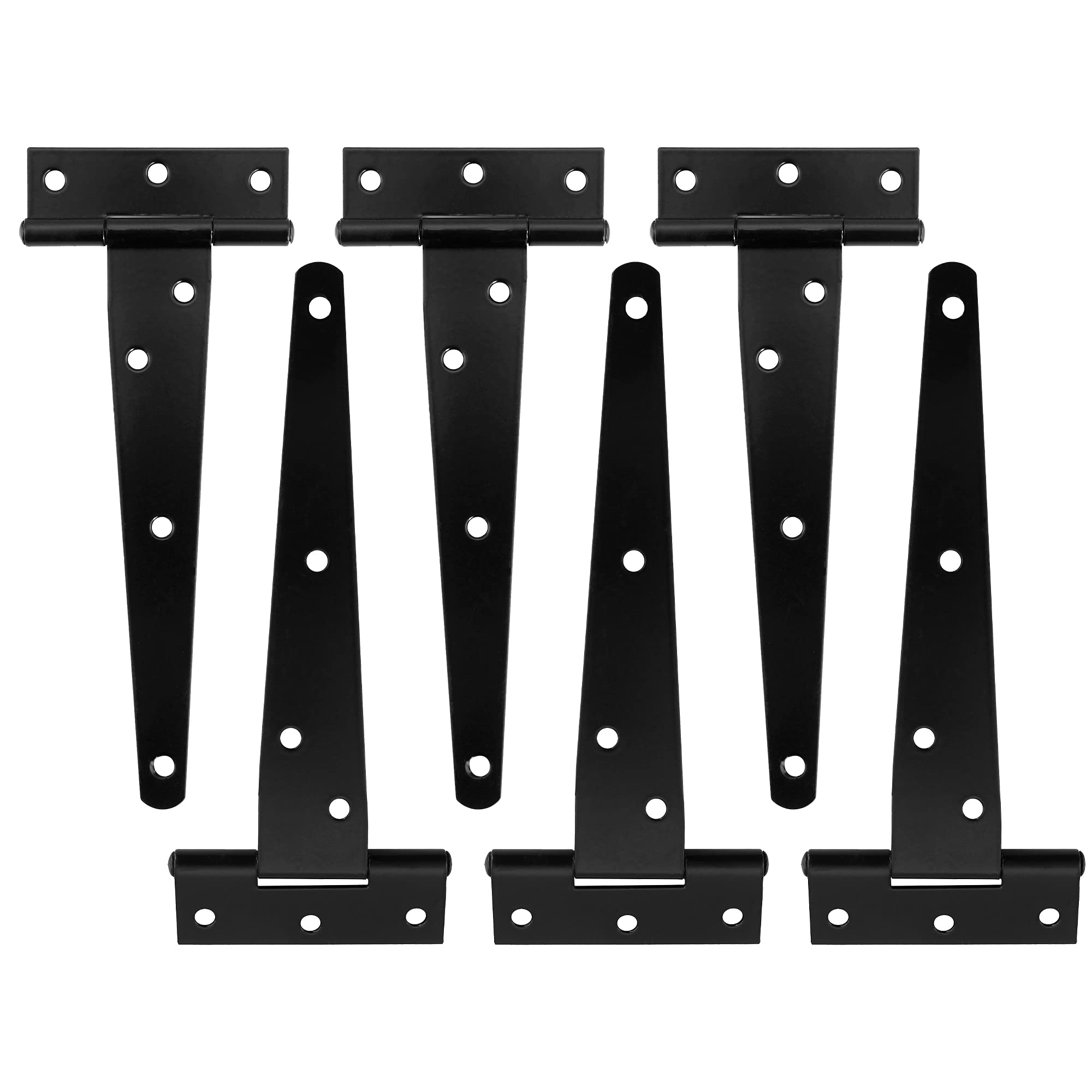 Buy 6 Inch TStrap Shed Hinges 6 pcs Heavy Duty Barn Door Gate Hinges