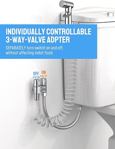 Miniatura 4 de Fredi - Pulverizador de bidé para inodoro, accesorio de rociador de mano con manguera para lavado femenino, lavadora de pañales para bebé y rociador