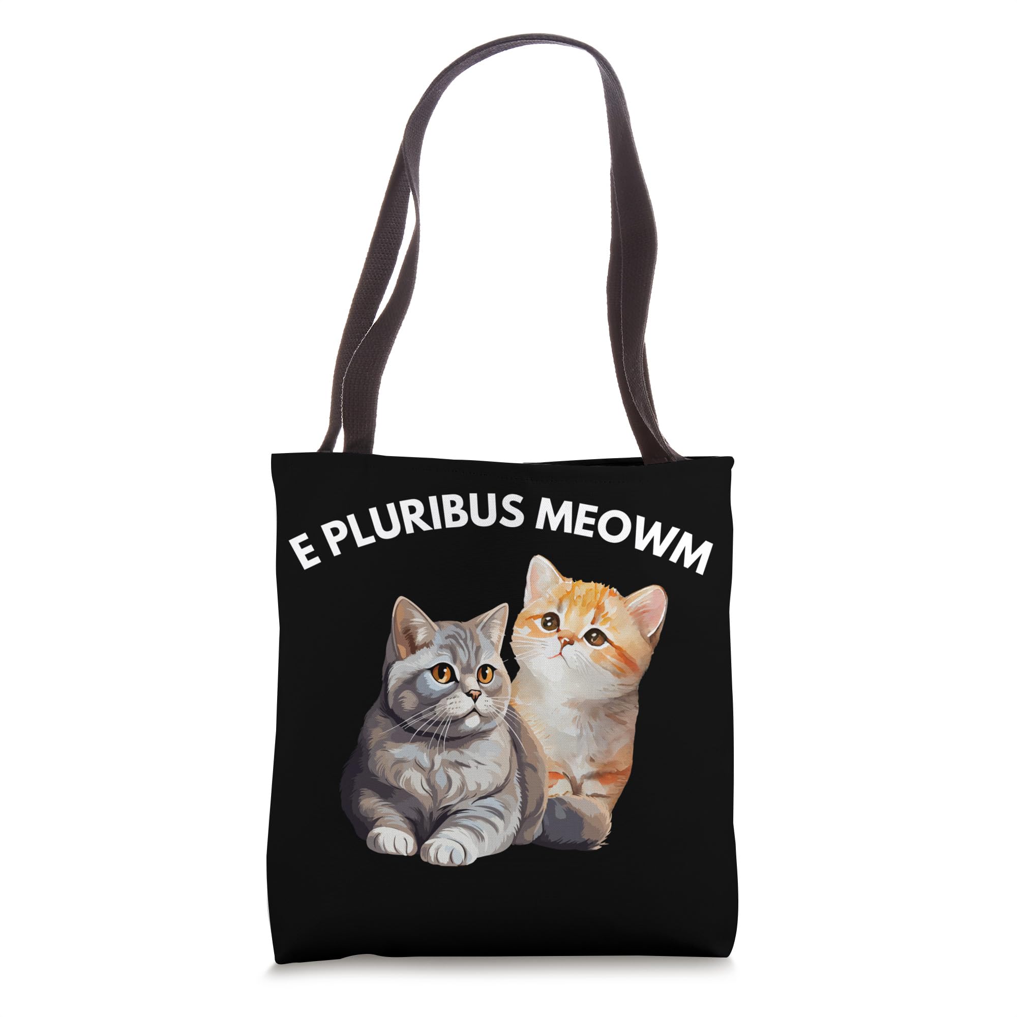E Pluribus Meown Cat Lover Cute Cat Small KittenTote Bag
