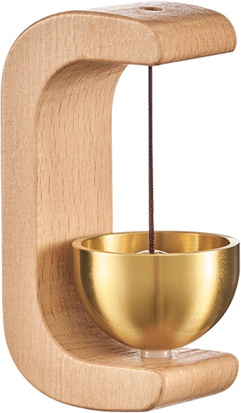 EDINGM Shopkeepers Bell for Door Opening, Magnetic Shopkeepers Bell Wood Doorbell Wind Chime for Refrigerator, Room, Porch, Garden, Backyard, Restaurant,Home Garden Windchime Housewarming Gift