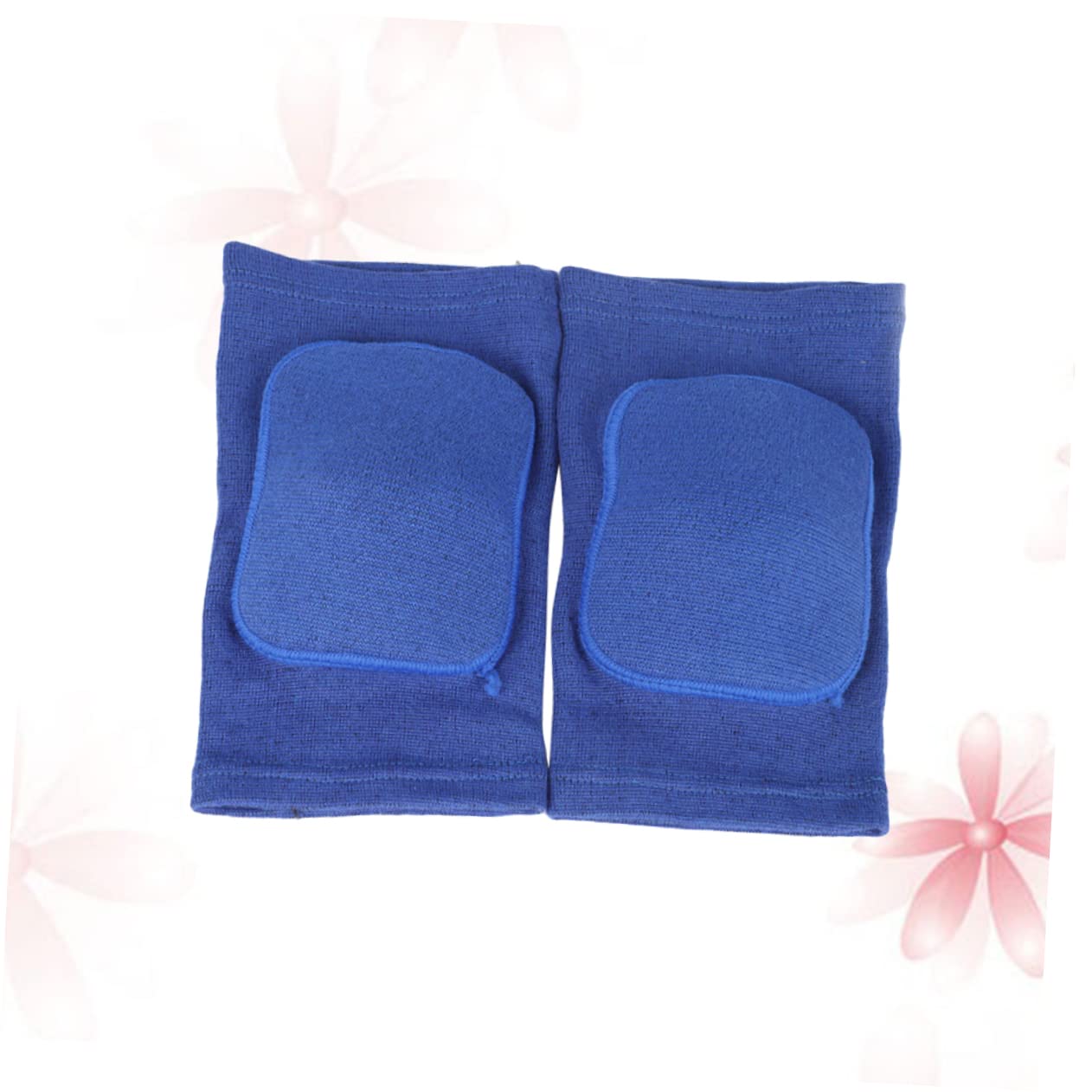 Healeved 2Pcs Blue Exercise Sponge Knee Pads for Fitness Training Non Slip Support for Gym Workouts Comfortable Squat Protectors with Double Straps for Enhanced Stability
