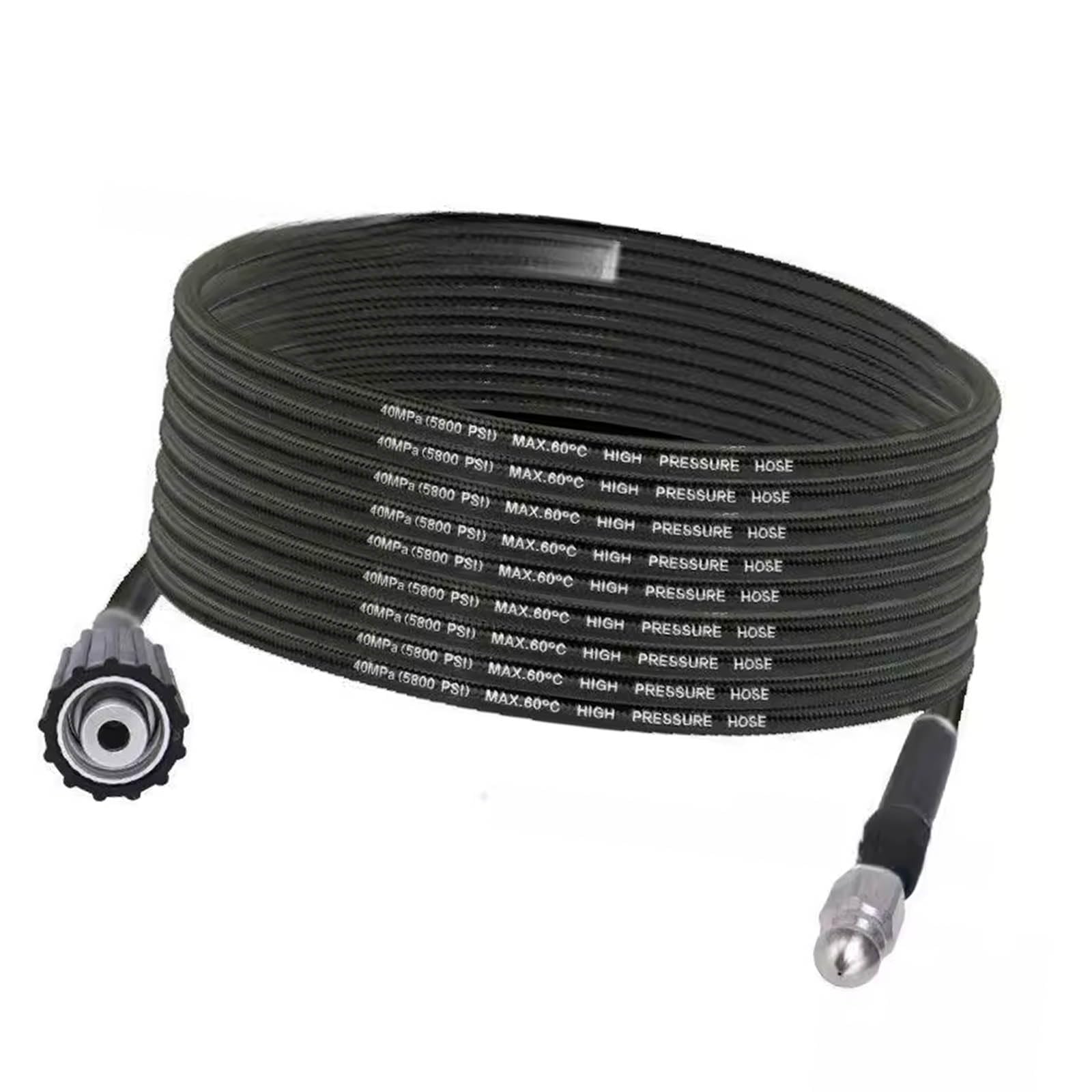 15m Strong PVC Drain Cleansing Hose Direct Current Most Stress Washers M22 International Connection Multiple Corner Drain Unclogging Tool