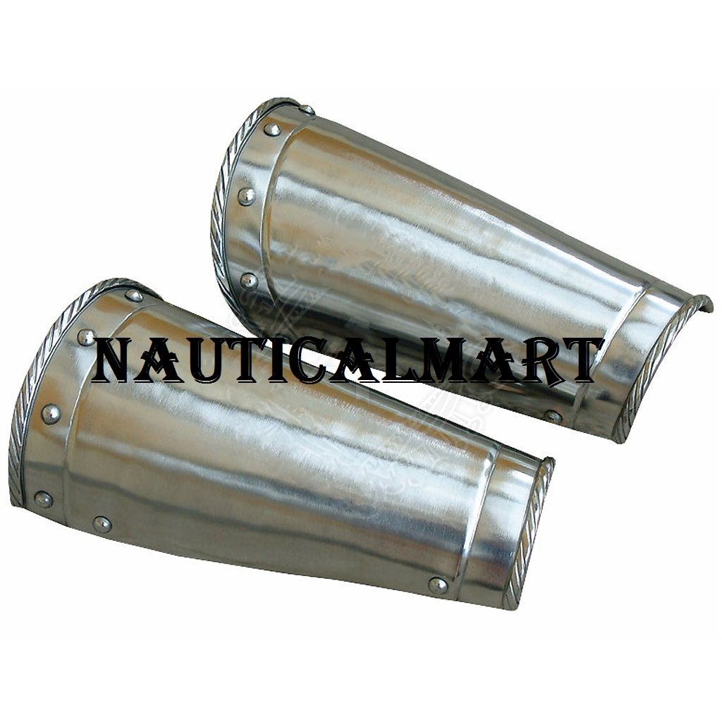 NauticalMart Plate Armor Open Steel Cannons