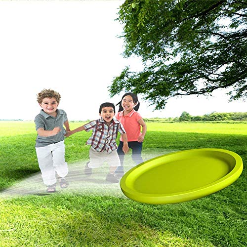 BangShou Wurfscheibe für Kinder Softe Wurfscheibe Weiches Flying Disc Verdickte mit Cartoon Muster für Kinder Sport (Grüne Sonne)