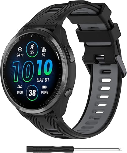 Compatible con Garmin Forerunner 935Forerunner 945 Band 0.866 in Correa de silicona de repuesto para reloj de pulsera deportiva Fenix 6 PRO GPSFenix Compatible con Garmin Forerunner 935Forerunner 945 Band 0.866 in Correa de silicona de repuesto para reloj de pulsera deportiva Fenix 6 PRO GPSFenix
