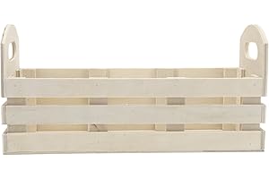 Darice Wooden Crate: Accentuate Your Space with Unfinished Wood Pallet Charm