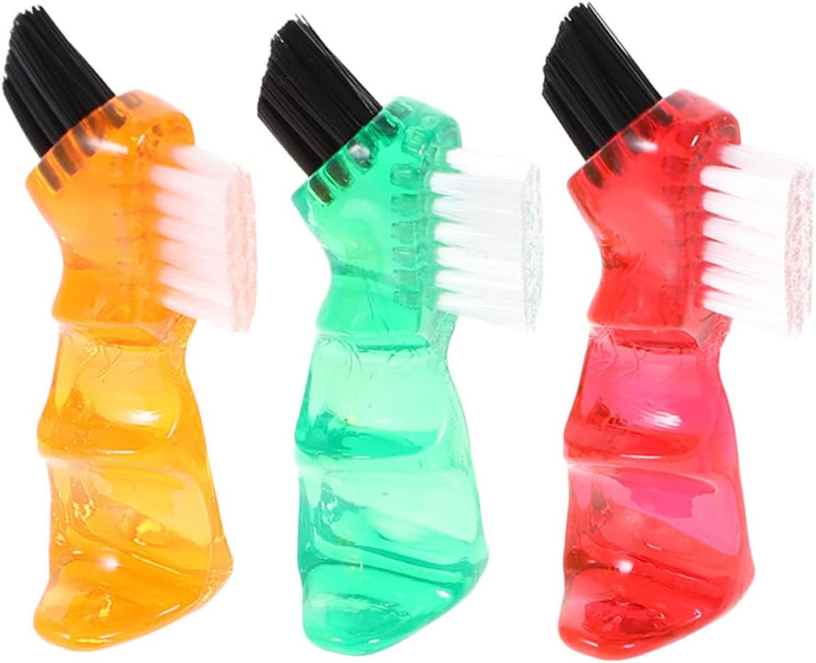 3pcs Multi-Functional Small Denture Brush Toothbrush for Adults Portable Mini for Home Oral Care