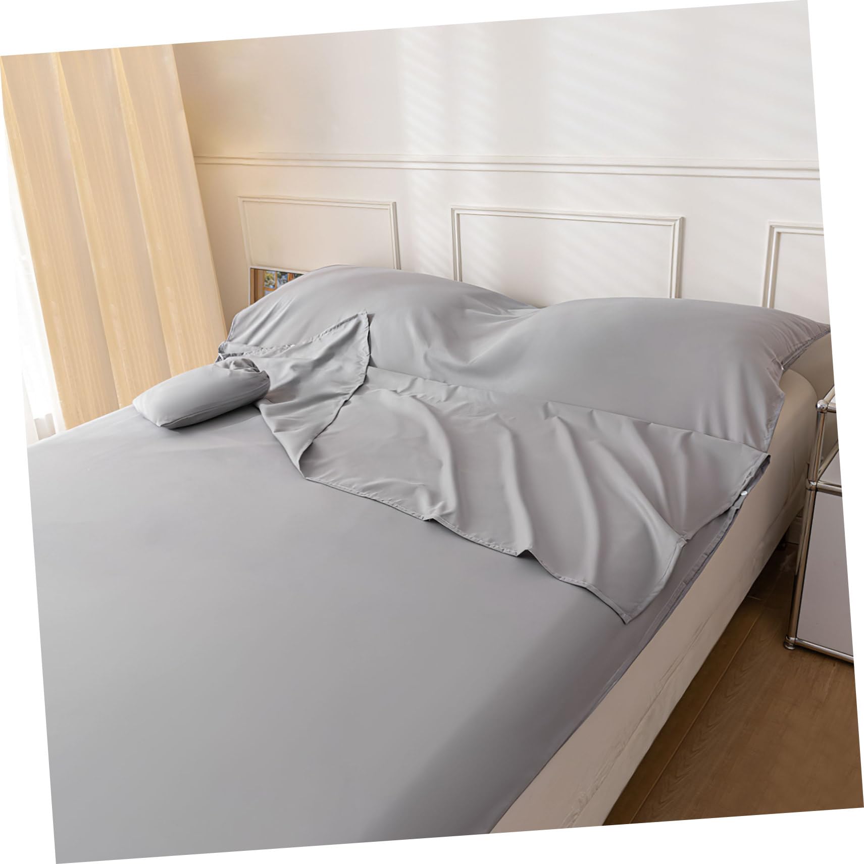 Schlafsack Inlett für Erwachsene Reisen Einschulung Feier Hotel | Leichtes Polyester, Großes Format, Mehrzweck für Reise und Hotel, Schlichtes Einfarbiges Design
