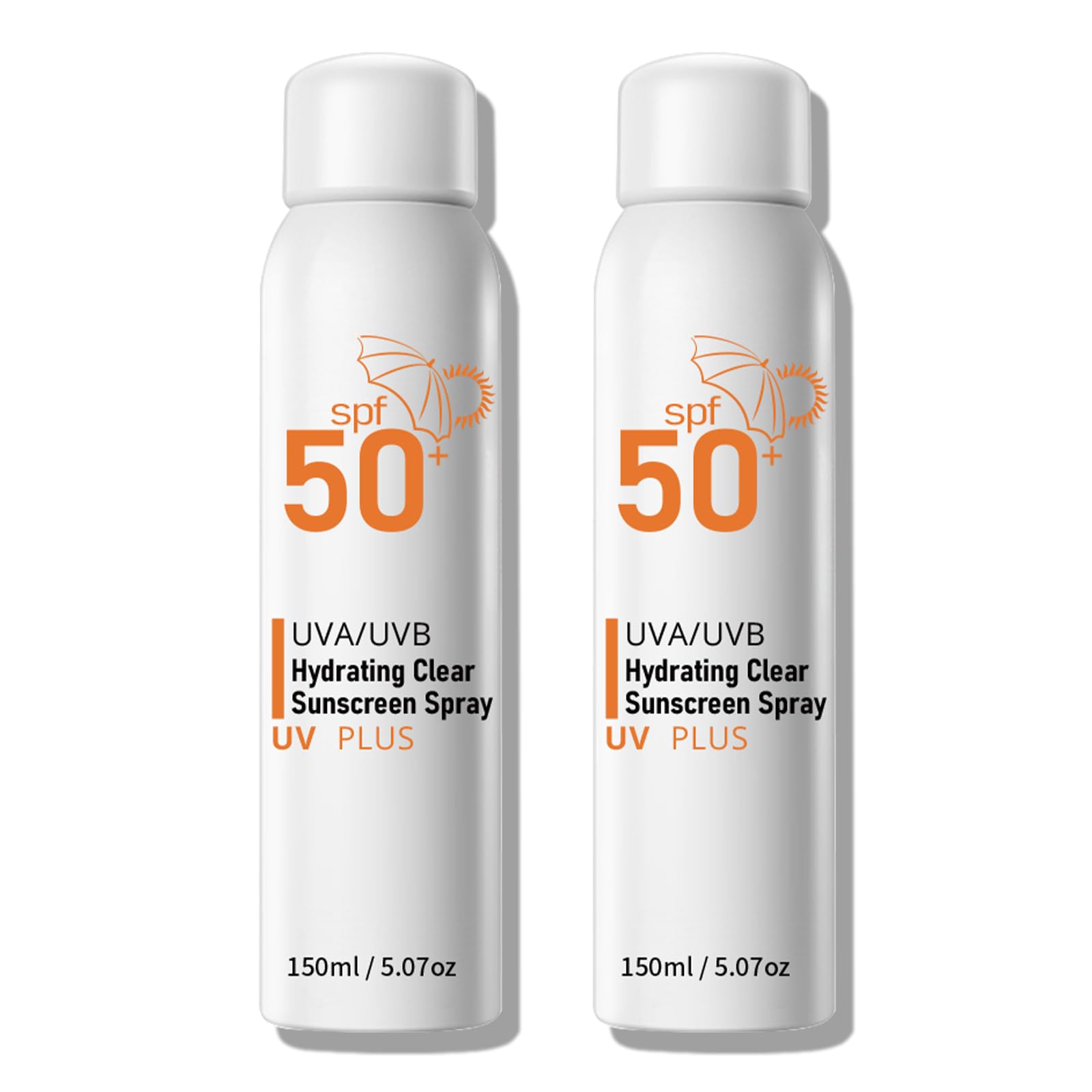 Sunscreen Spray SPF 50 for Face Body Reef Safe Sunscreen Spray Broad Spectrum UVA UVB Sunblock Oxybenzone-Free Non-Comedogenic