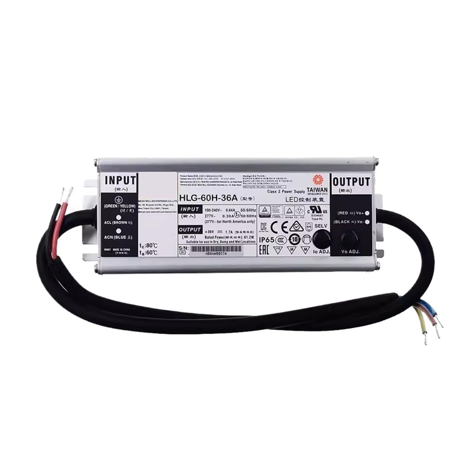 SWEWDSQG HLG-60H-24A HLG-60H-24B HLG-60H-36A HLG-60H-42A/42B/48A/54A Switching Power Supply Constant Current Driver(HLG-60H-54B)