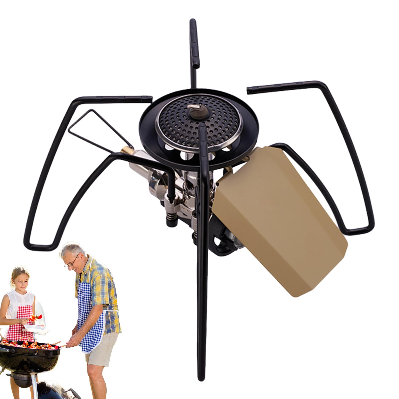 Réchaud de camp pliable extérieur et réchaud de cuisson pour pique-nique et camping