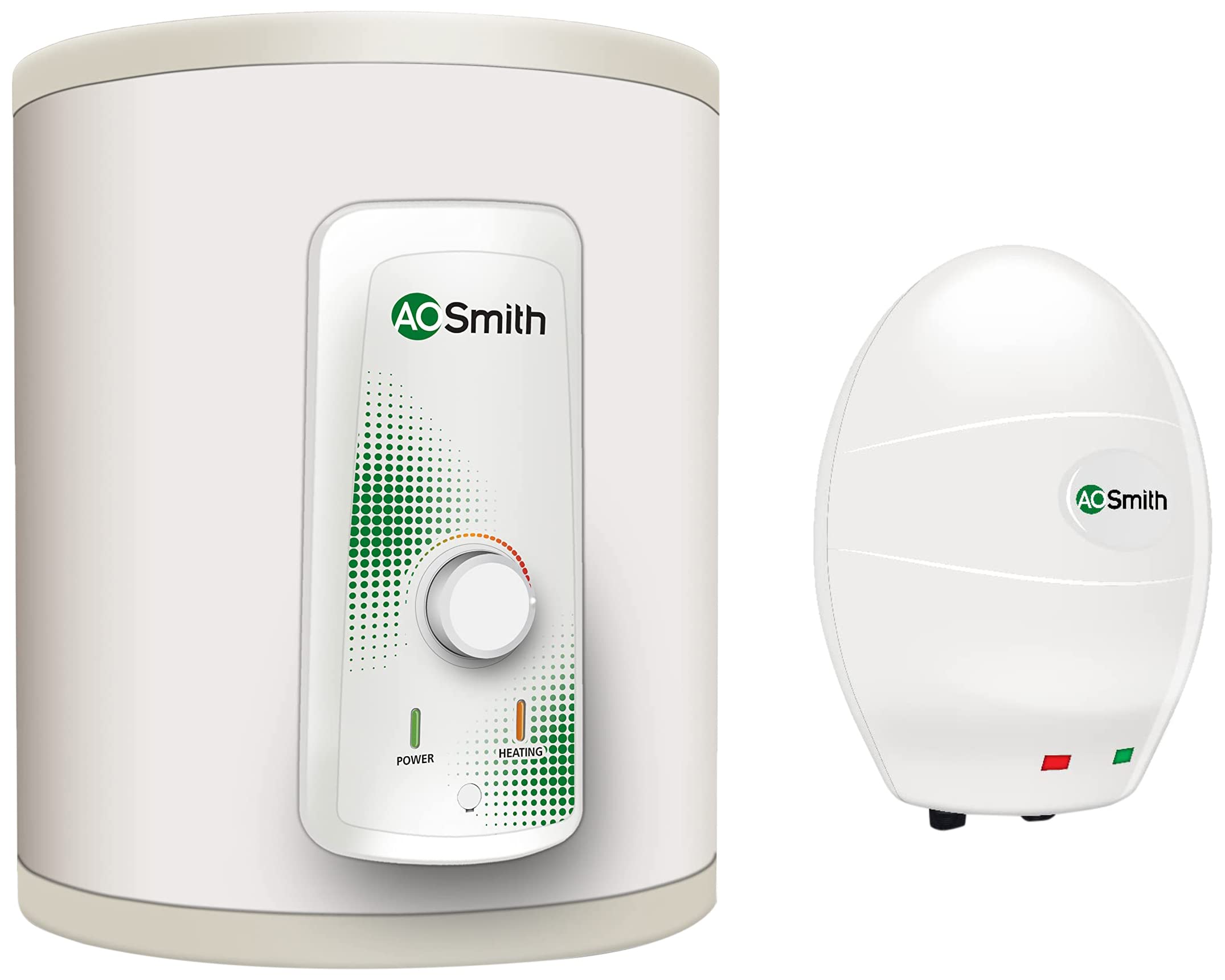 Buy AO Smith HSE-VAS-X-015 Storage 15 Litre Vertical Water Heater (Geyser)  White 5 Star u0026 AO Smith EWS-3 Glass Lined 3 Litre 3KW Instant Water Heater  (Geyser) White Body - 8 Bar