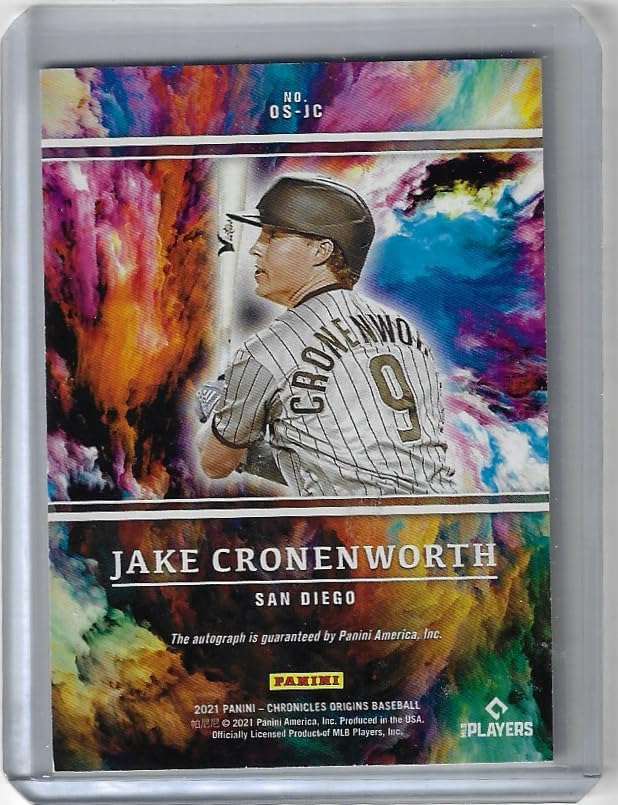 Jake Croenworth Autographed Origins Signature Auto Card Collectible Baseball Card - 2021 Panini Chronicles Origins Baseball Card #OS-JC (Padres)