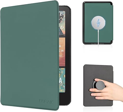 Vista 18 de CoBak Funda con cubierta magnética plegable para Kindle Paperwhite de 7 pulgadas de 12ª generación 2024 y Kindle Colorsoft - para PopSockets Grip