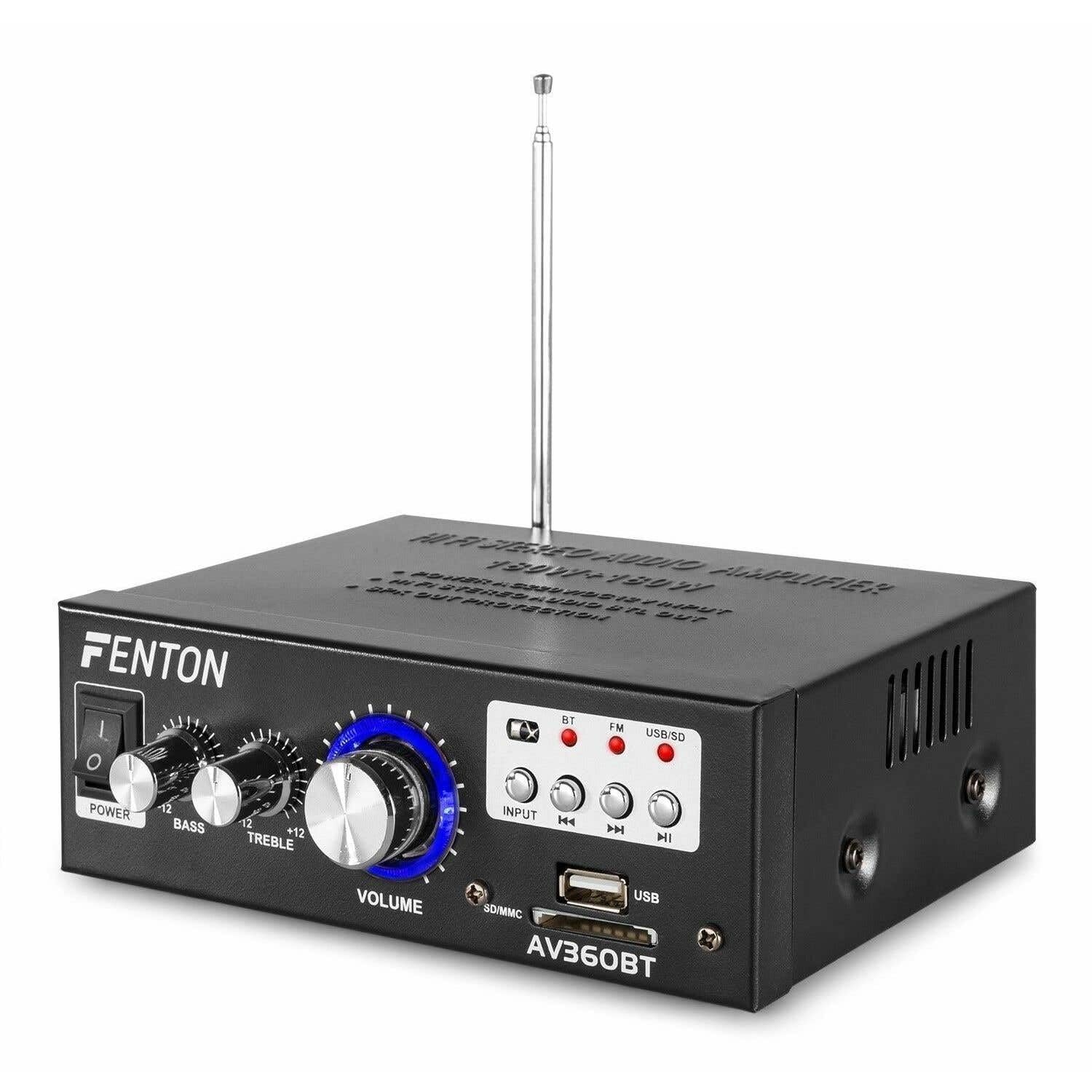 Mini Amplificatore 2x40W con BT/SD/USB / MP3