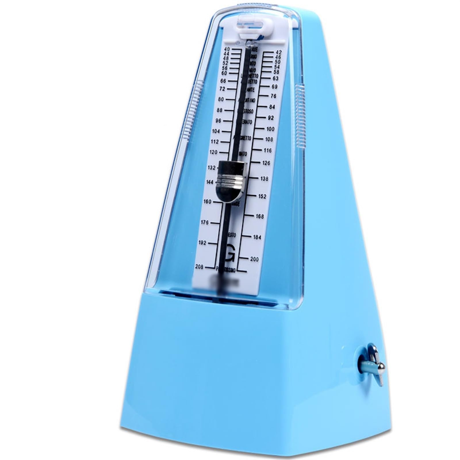 Mechaniczny metronom skrzypce akcesoria do gitary fortepianowej akcesoria do skrzypiec (Color : Blue)