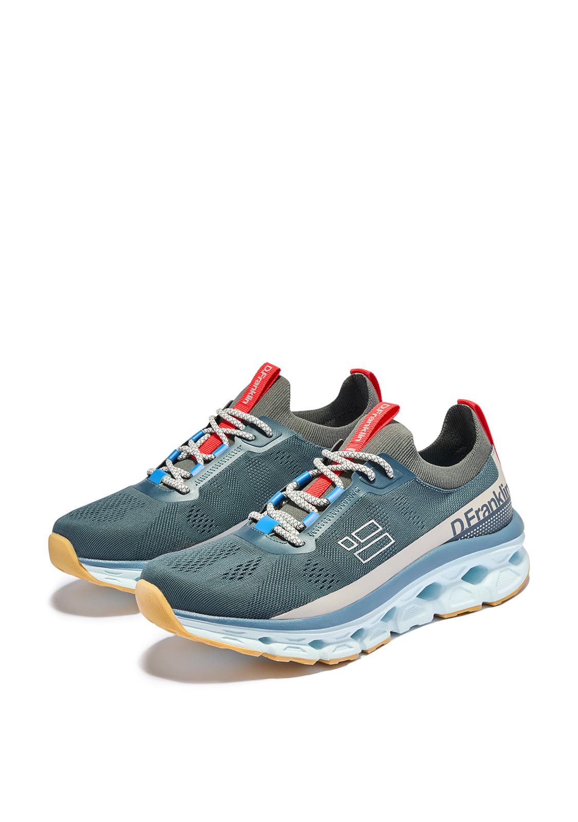 D. Franklin Męskie buty sportowe Aero Deep w kolorze niebieskim - Eleganckie buty męskie - Modę casual - Rozmiar (44)