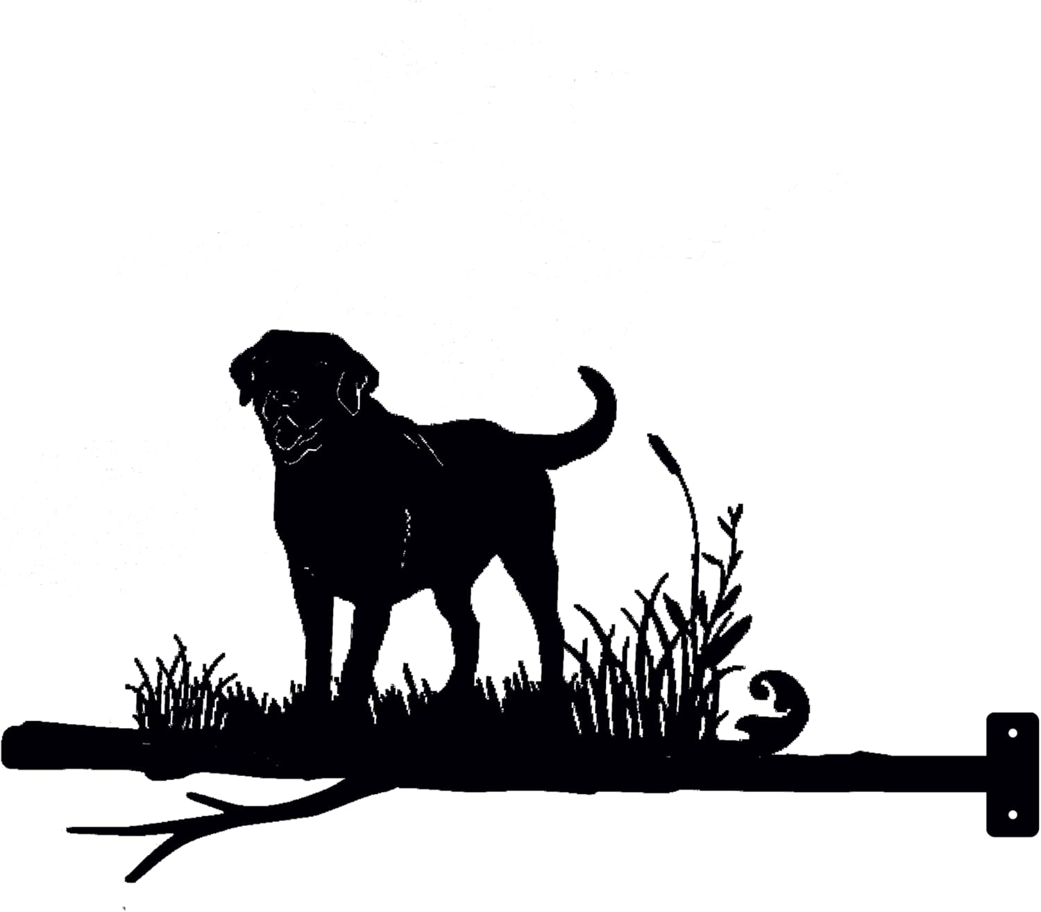 MOMOBO Dog Name Plaque Outdoor Metal Wall Art Personalized Gift for Wedding/Housewarming
