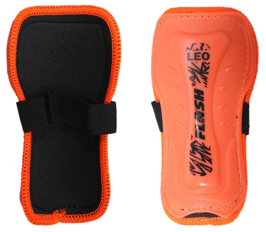 Flash Leo Shin Guards Professional Impact Protection for Training and Sparring | Adjustable Fit | Combat Sports Gear (Size-M)-image-40