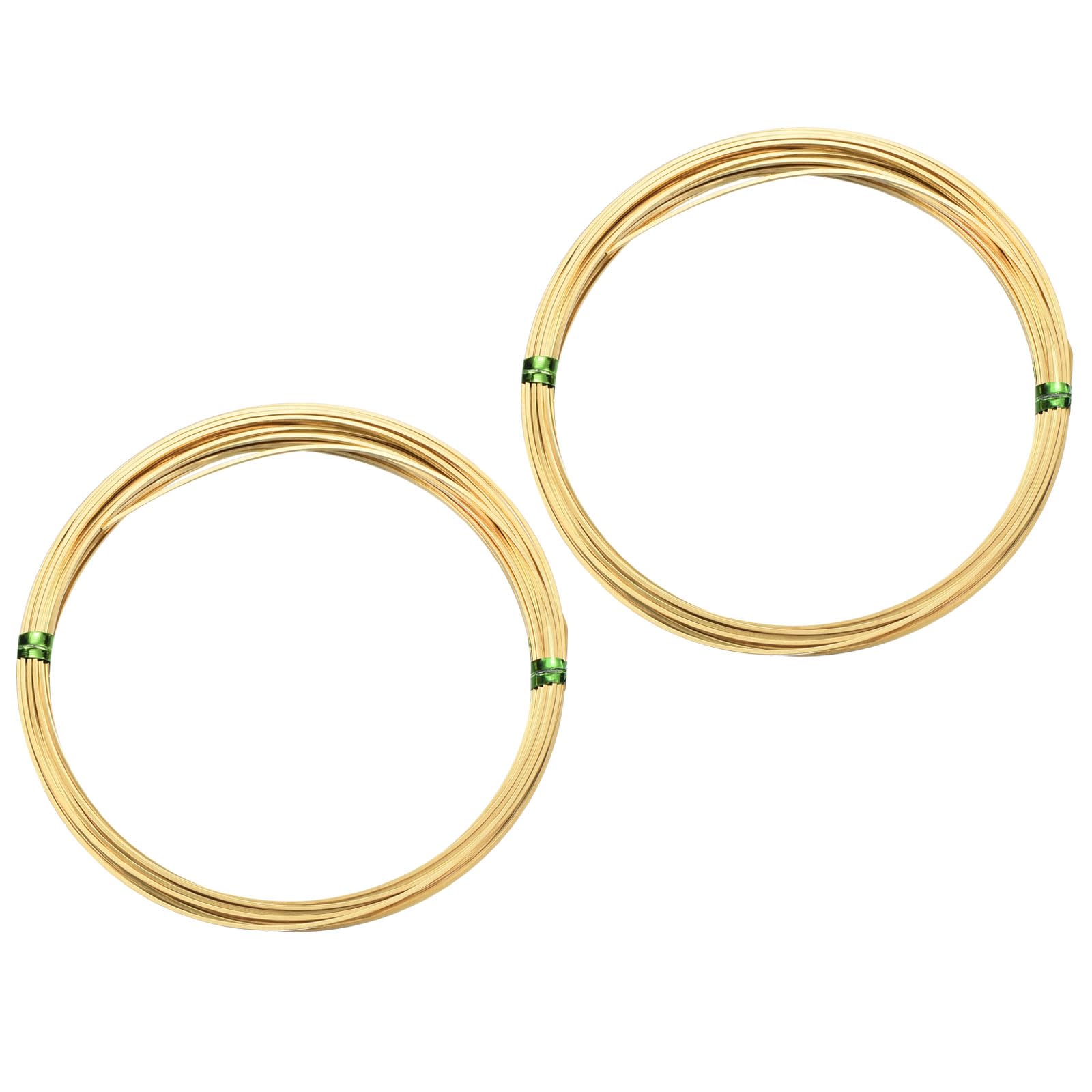 PATIKIL Fil De Laiton Demi-Dur, 1 Rouleau De Fil Carré