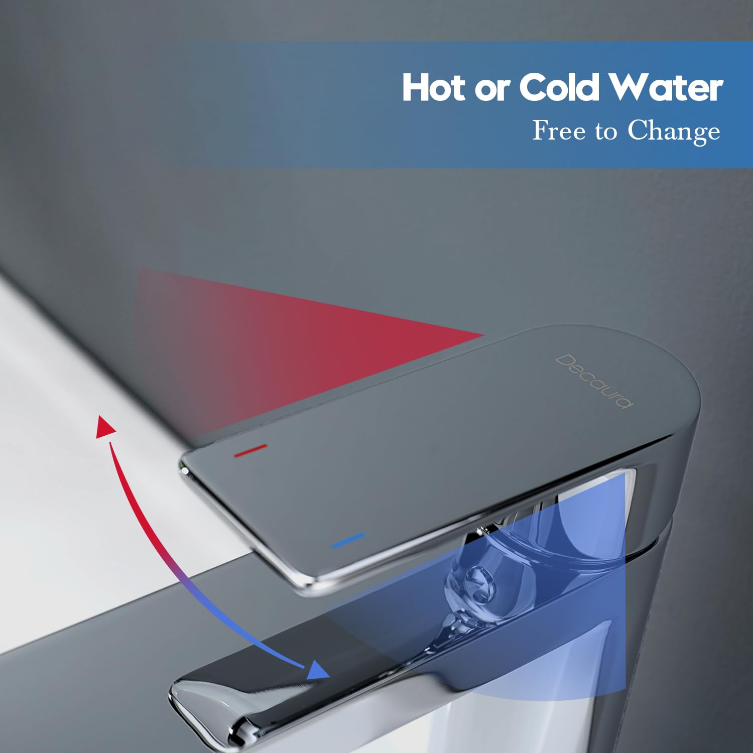 Decaura Wasserhahn Bad Waschtischarmatur Badezimmer Klein Einhebelmischer Waschbeckenarmatur Einhand Bad Armatur Mischbatterie Edelstahl mit Auslaufhöhe 130 mm