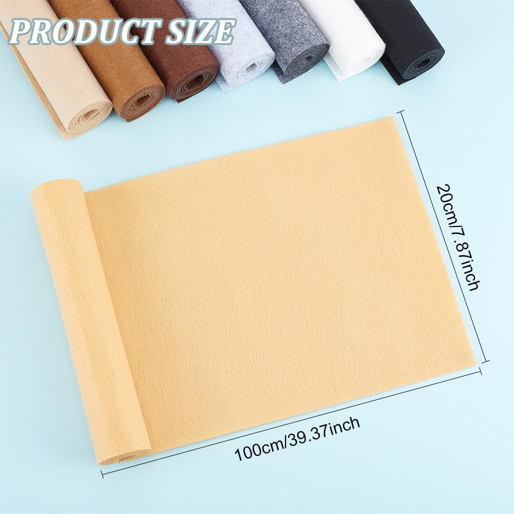 Sticky Back Autoadesivi In Feltro Acrilico Tessuto Mini Roll 5 M Giallo - Foto 8