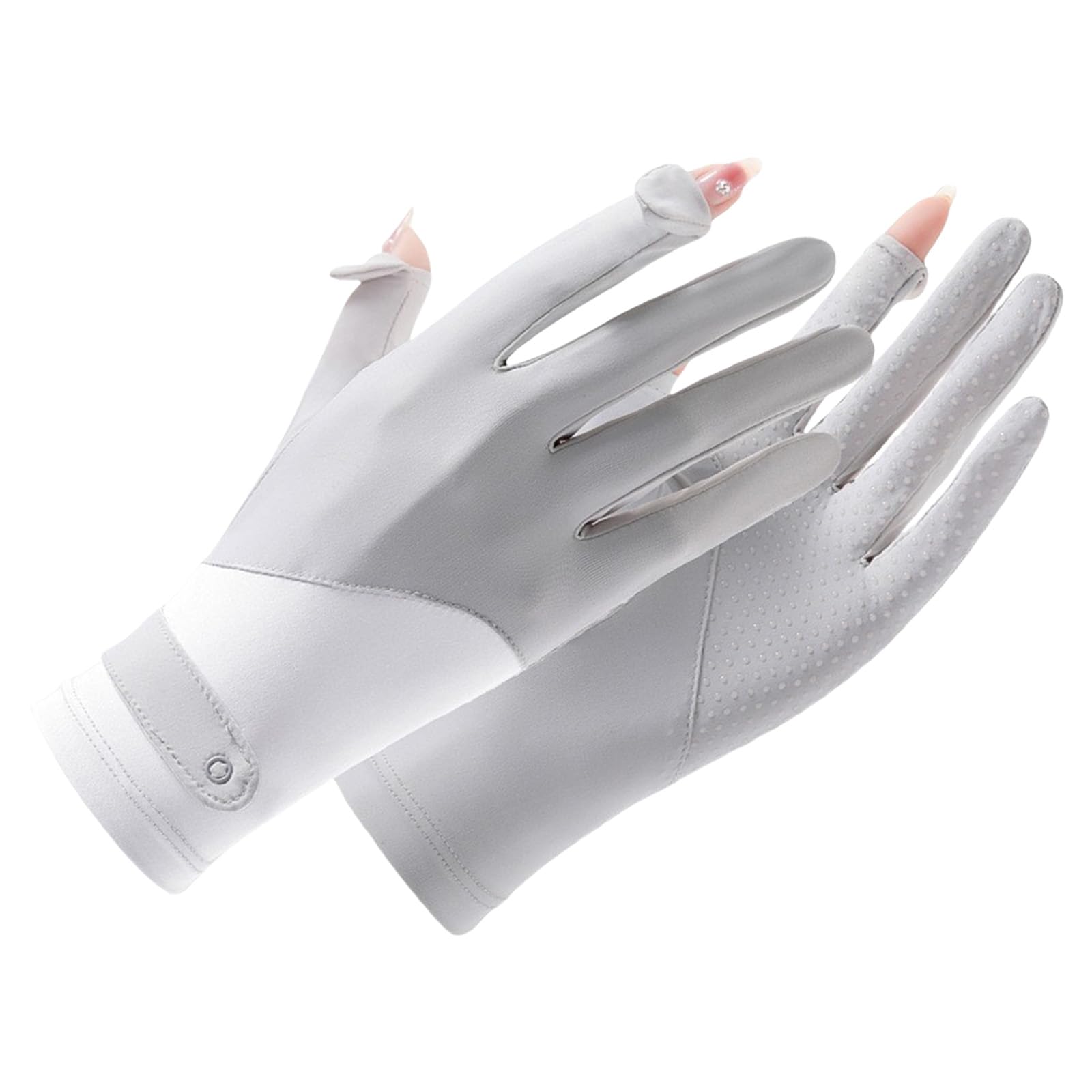 Buxuaaaa Sun Protections Gloves Ice Silk Driving Cycling Gloves Nonslip Lady Thin Bicycles Riding Glove Enduring Nonslip Ice Silk Bicycles Riding