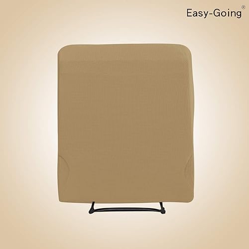 Miniatura 326 de Funda elástica para sofá reclinable de fácil colocación, Tela mezcla de poliéster Algodón, Arena