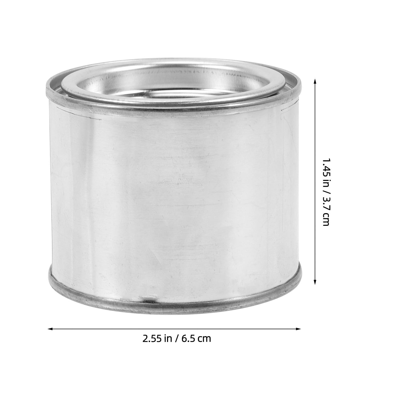 ABOOFAN Lot de 10 Pots de Peinture Vides en Métal 0,1 L, Boîtes Rondes pour Stockage et Scellage des Pigments, Récipients Portatifs Résistants Adaptés Rangement de Peinture et Loisirs