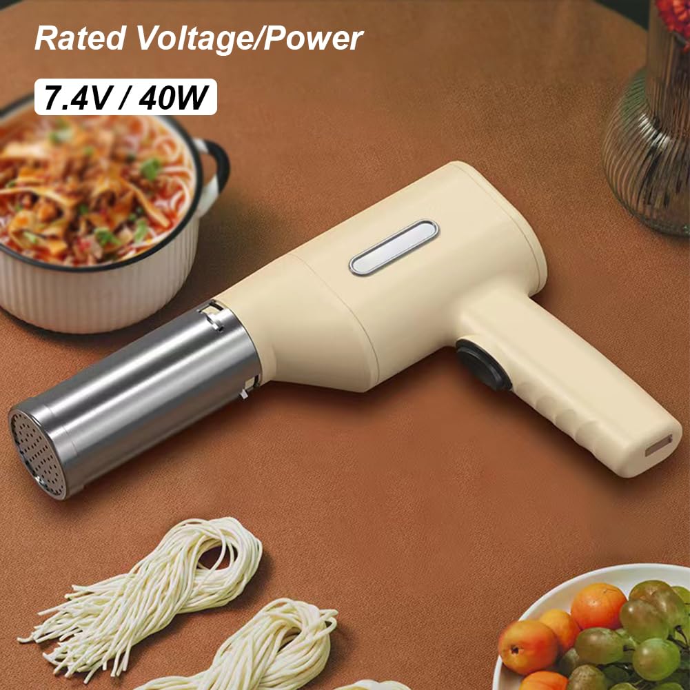 Pasta Elettrica for Noodle Maker 5 Stampi Macchina for Pasta Portatile Portatile Ricaricabile Utilità Gadget da Cucina