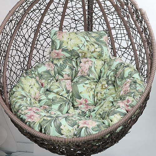 Coussin de jardin suspendu pour fauteuil en rotin style bohème