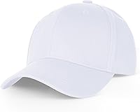 Marrywindix Classic Cotton Baseball Cap - Adjustable Breathable Plain Hat for Men Women Running Golf Outdoor