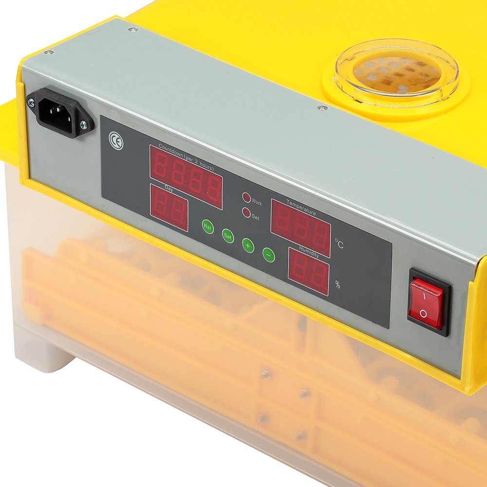 Melko® - Incubadora totalmente automática y motorizada con capacidad para criar 48 huevos de gallina