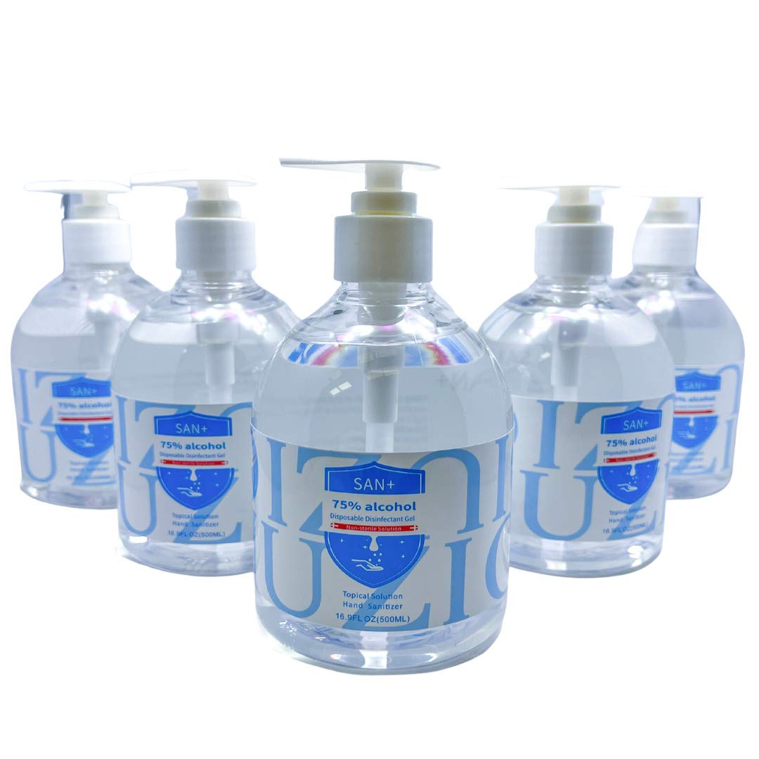 6 x 500ml SAN+ 75% Alcohol Sanitiser