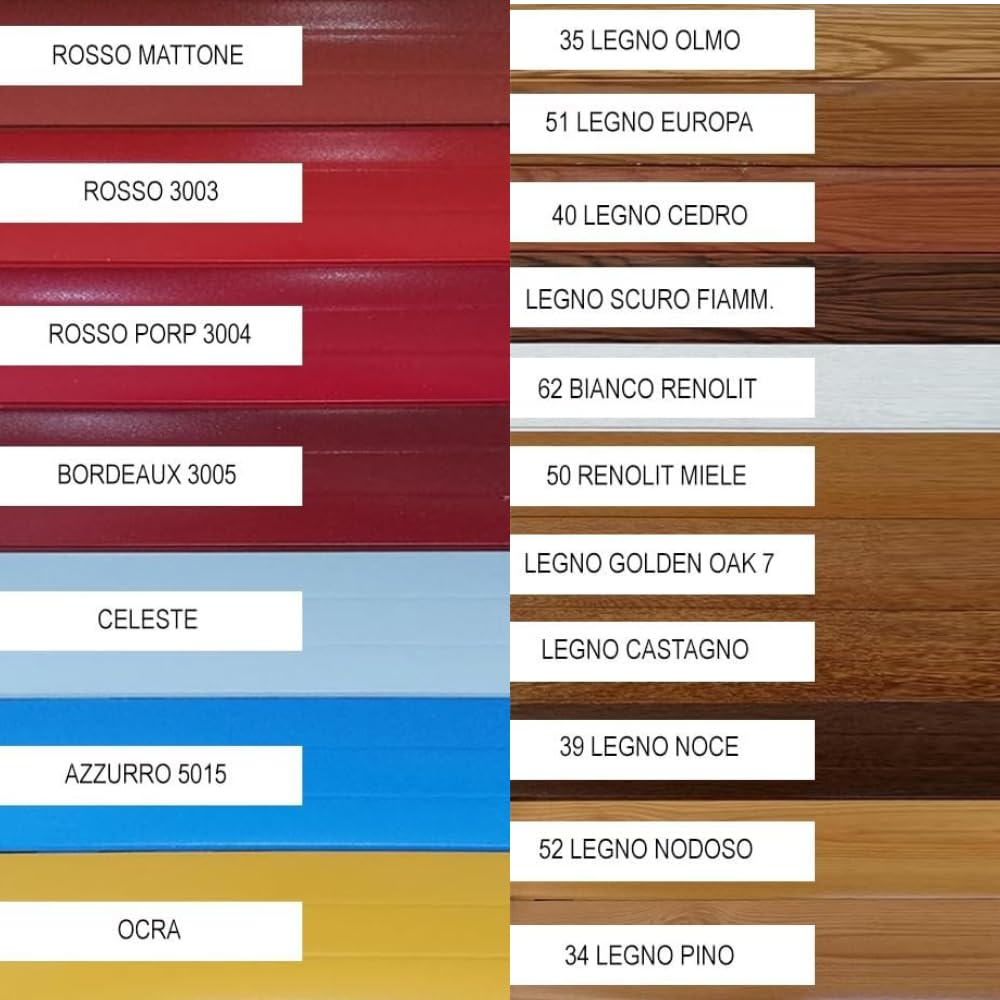 HD CASA Tapparella Avvolgibile in Alluminio Coibentato, Made in Italy, Personalizzabile su Misura e Colore a Scelta, fai da te, Tapparelle finestre Modern