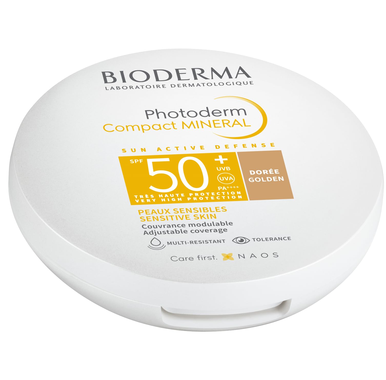 BIODERMA Photoderm Compact Mineral Golden SPF50+ 10 g, 10 g (Pack of 1)