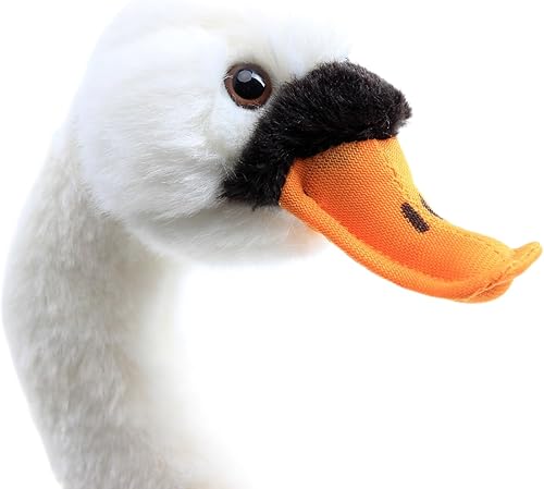 Miniatura 6 de WinAdiGoo Juguete de peluche realista de cisne de peluche suave y adorable muñeca de 10 pulgadas, regalo de cumpleaños para niños y niñas