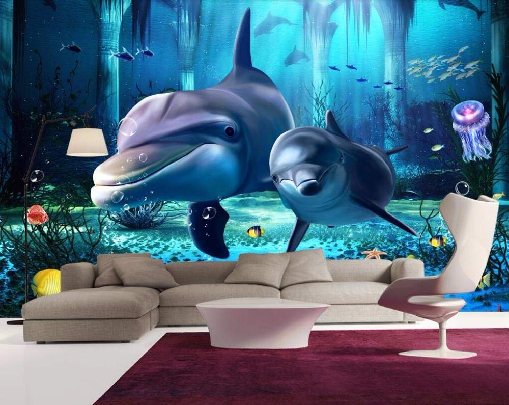 Papier peint panoramique 3D pour agrandir un salon ou chambre