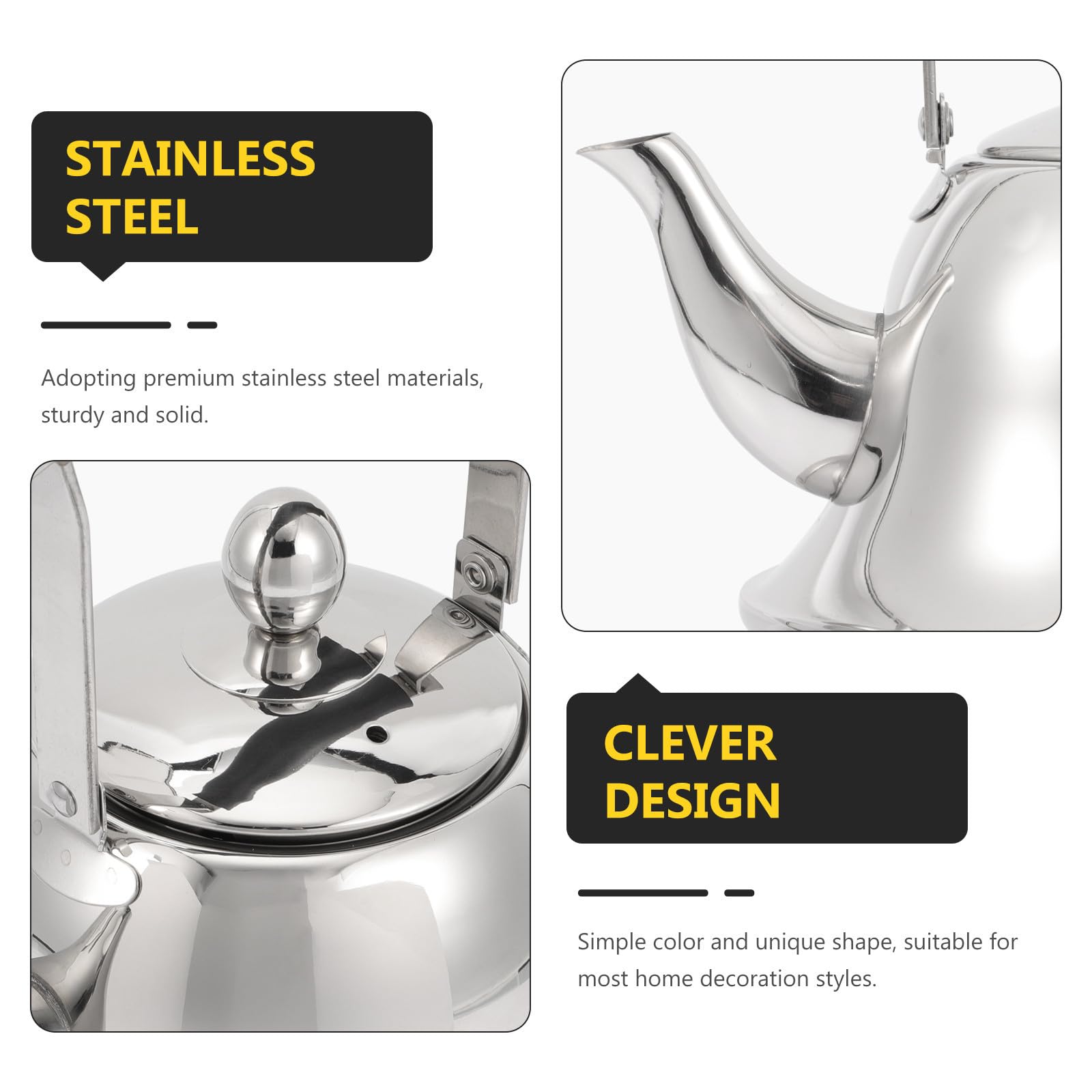 Hervidor de Agua Silbante de Acero Inoxidable para Cocina, Seguro
