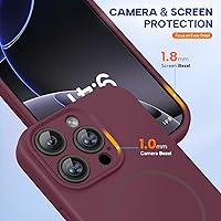 Vista 753 de Miracase Funda diseñada para iPhone 13 Pro Max con protector de pantalla, [forro de microfibra suave antiarañazos], funda protectora de silicona
