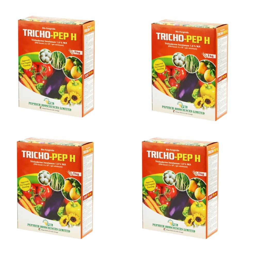 Tricho - Pep H (1Kg) | Trichoderma Harzianum 1.0% Wp | Bio Pesticide For Plants | Bio Fungicide Products | Plant Growth Booster | Organic Manure For Home Garden (B09QG6D8KH) Amazon Price History, Amazon Price Tracker