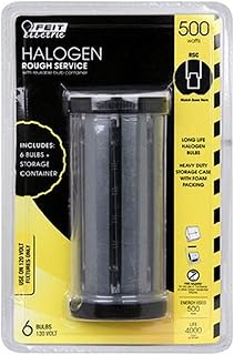 Utilitech 6-Pack 500-Watt Bright White T3 Halogen Rough Service Light Bulbs