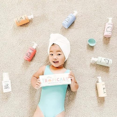 Dabble & Dollop Bath Bombs, 100% Natural Bath Bombs For Kids, Tropical Scents - Usa Made, Moisturizing & Fun Droplets, Paraben & Sulfate Free, Vegan, Gluten-Free, Tear-Free (Set Of 12) #TOP6