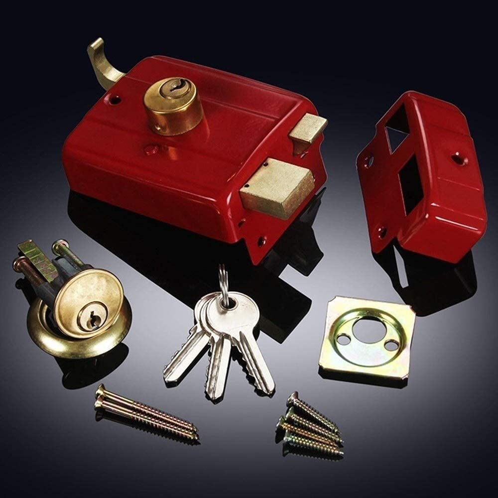 Catena di porta anti-furto Catena di sicurezza for porta, lucchetto a catena di sicurezza limitatore, serratura della porta YhCHER 95 * 75 mm, antifurto, camera da letto robusta e facile da installare