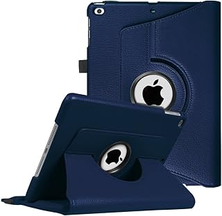 Fintie Case for iPad 9.7 2018 2017 / iPad Air 2 / iPad Air - 360 Degree Rotating Stand Protective Cover with Auto Sleep Wake for iPad 9.7 inch (6th Gen, 5th Gen) / iPad Air 2 / iPad Air (Navy)