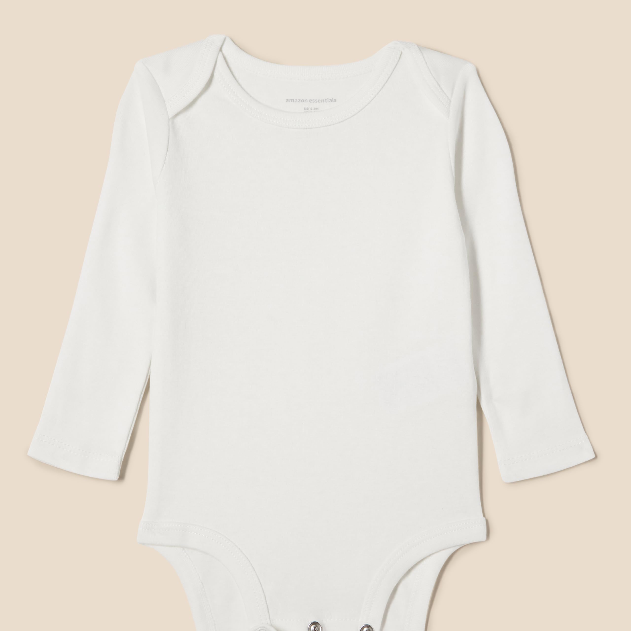 Amazon Essentials Body a Maniche Lunghe, Pacco da 6