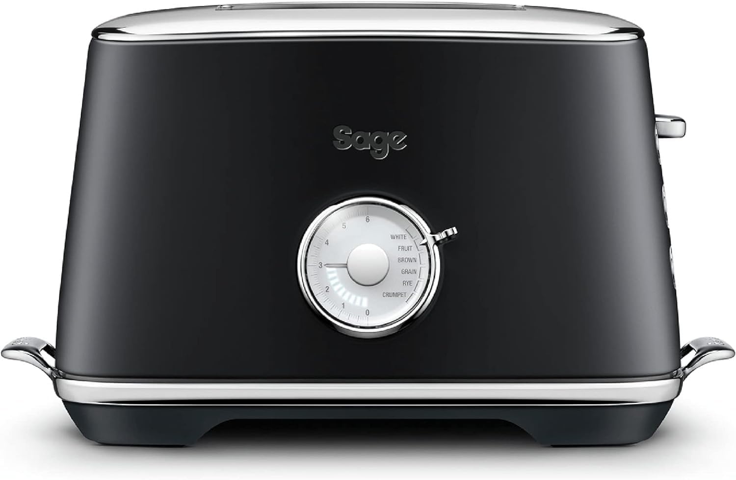 Toast Select Luxe - Compact 2-Slice Toaster - 6 Preset Settings, 1000 W, Variable Browning Level, LED Countdown Indicator - White, Brown, Grain, Fruit, Rye, Crumpet - Black Truffle