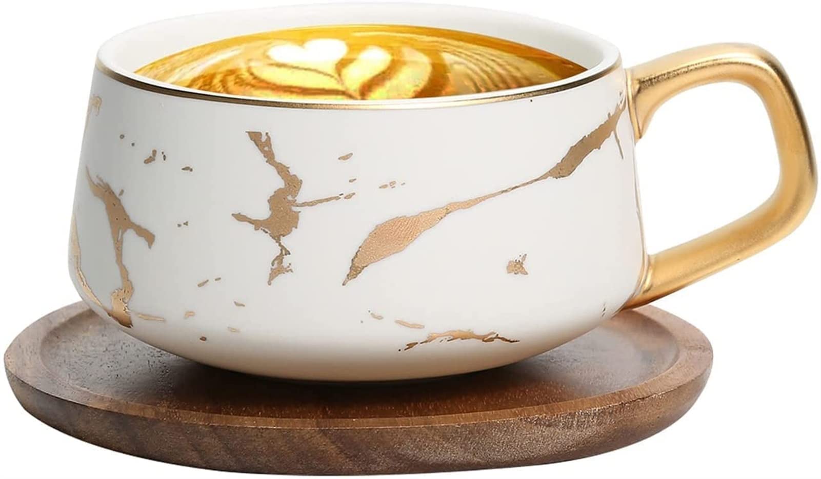 YNIYUJKL Coffee Cup Ceramic Cup Couple Cup Creative Home Office Breakfast Cup Milk Cup Office Home Office Desk Coffee Cup Size 2.28 * 3.74Inch Coffee Cup,White-Cup+Saucer